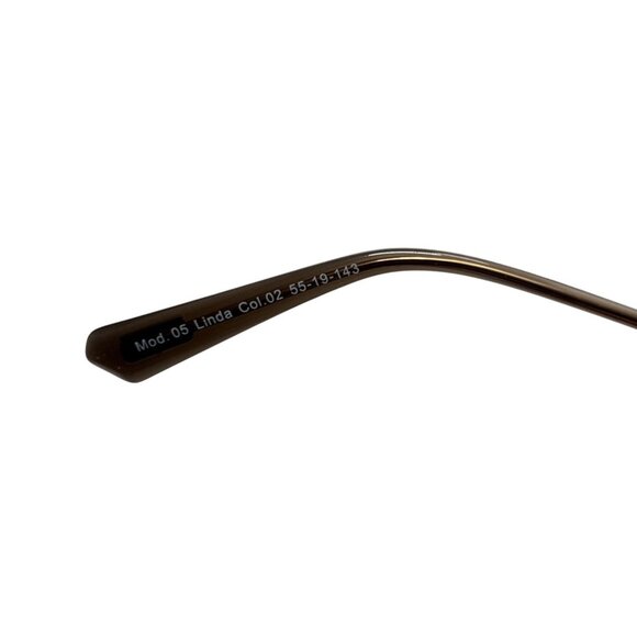 GINCE Goods Linda Metal Frame Sunglasses in Gold